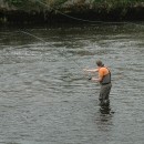 James fishing the Ridge Pool, R.Moy. Aug 2011.